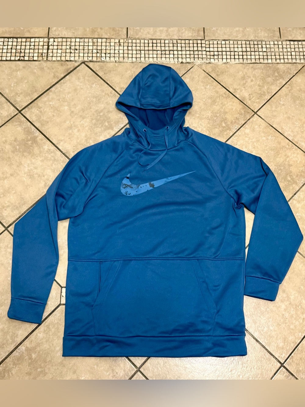 Nike Blue Men's Performance Hooded Pullover